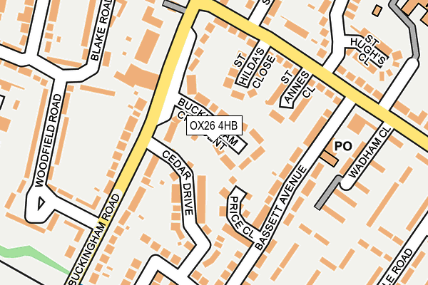 OX26 4HB map - OS OpenMap – Local (Ordnance Survey)