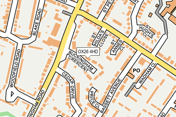 OX26 4HD map - OS OpenMap – Local (Ordnance Survey)