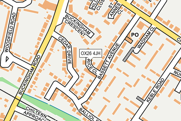 OX26 4JH map - OS OpenMap – Local (Ordnance Survey)