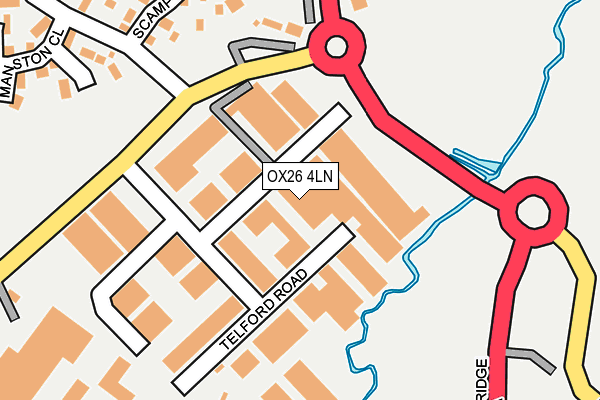 OX26 4LN map - OS OpenMap – Local (Ordnance Survey)