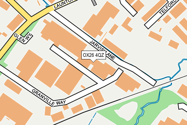 OX26 4QZ map - OS OpenMap – Local (Ordnance Survey)