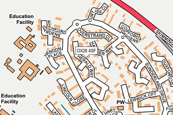 OX26 4SF map - OS OpenMap – Local (Ordnance Survey)