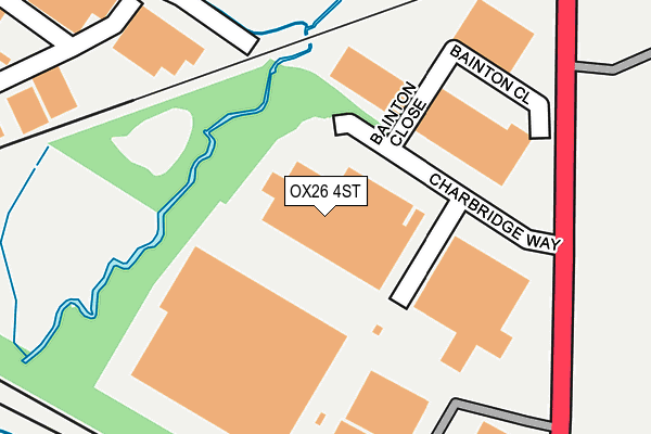 OX26 4ST map - OS OpenMap – Local (Ordnance Survey)