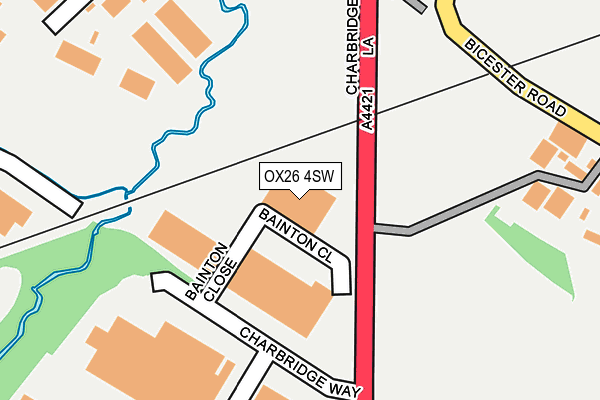 OX26 4SW map - OS OpenMap – Local (Ordnance Survey)