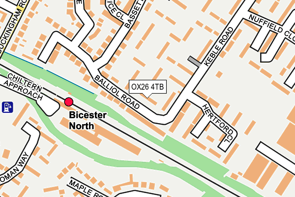 OX26 4TB map - OS OpenMap – Local (Ordnance Survey)