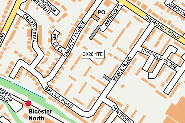 OX26 4TE map - OS OpenMap – Local (Ordnance Survey)