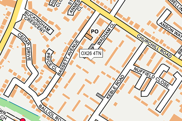 OX26 4TN map - OS OpenMap – Local (Ordnance Survey)