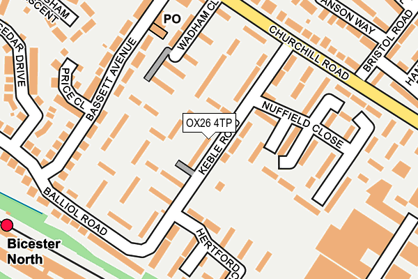 OX26 4TP map - OS OpenMap – Local (Ordnance Survey)