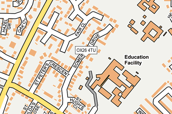 OX26 4TU map - OS OpenMap – Local (Ordnance Survey)