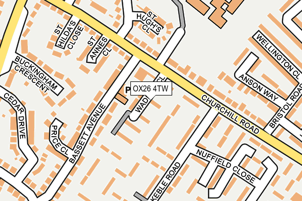 OX26 4TW map - OS OpenMap – Local (Ordnance Survey)
