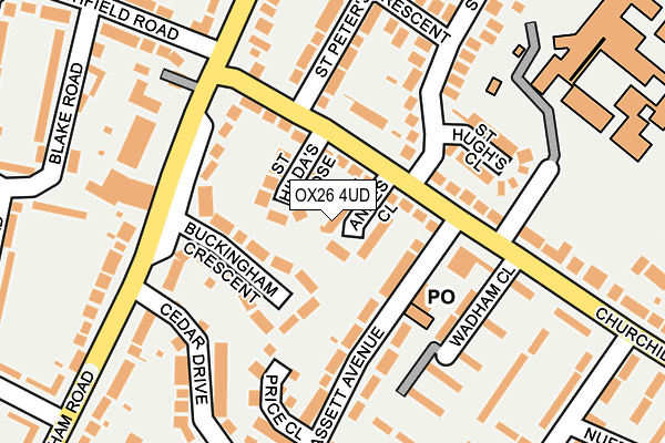 OX26 4UD map - OS OpenMap – Local (Ordnance Survey)