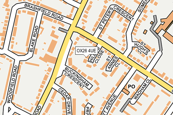 OX26 4UE map - OS OpenMap – Local (Ordnance Survey)