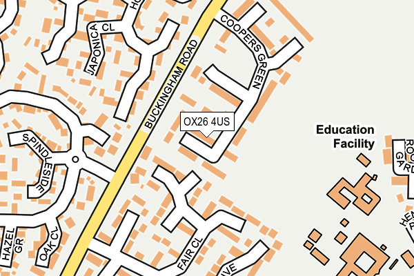 OX26 4US map - OS OpenMap – Local (Ordnance Survey)