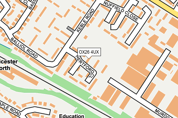 OX26 4UX map - OS OpenMap – Local (Ordnance Survey)