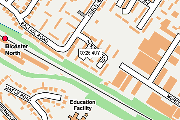 OX26 4UY map - OS OpenMap – Local (Ordnance Survey)