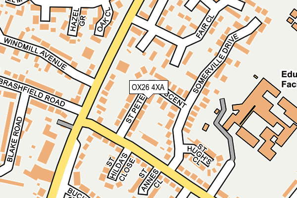 OX26 4XA map - OS OpenMap – Local (Ordnance Survey)