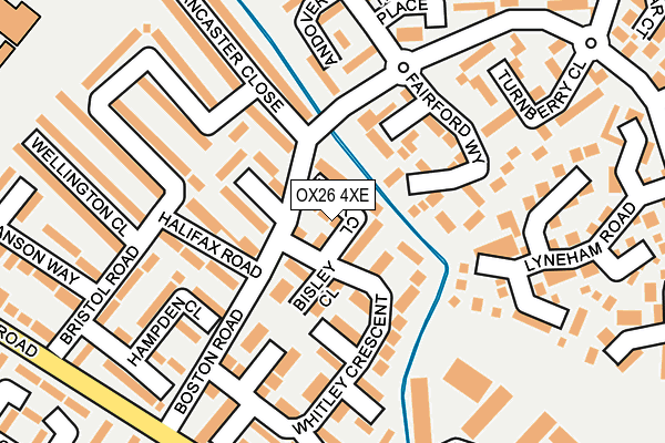 OX26 4XE map - OS OpenMap – Local (Ordnance Survey)