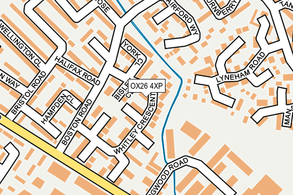 OX26 4XP map - OS OpenMap – Local (Ordnance Survey)