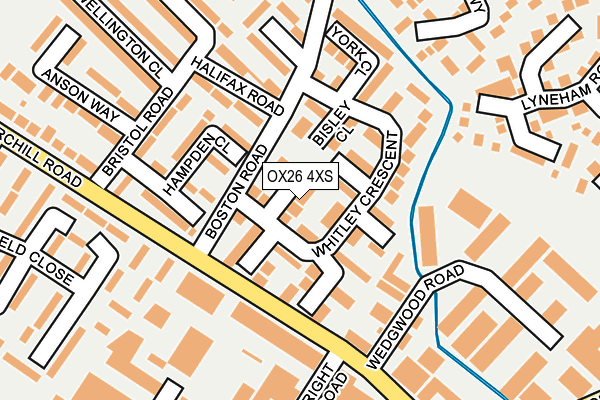 OX26 4XS map - OS OpenMap – Local (Ordnance Survey)