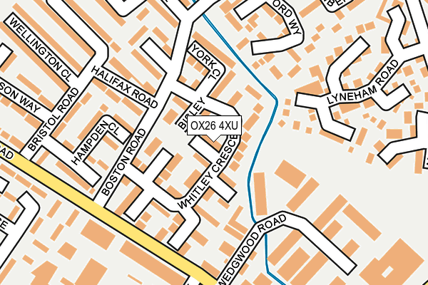 OX26 4XU map - OS OpenMap – Local (Ordnance Survey)
