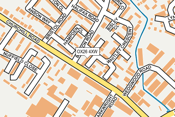 OX26 4XW map - OS OpenMap – Local (Ordnance Survey)