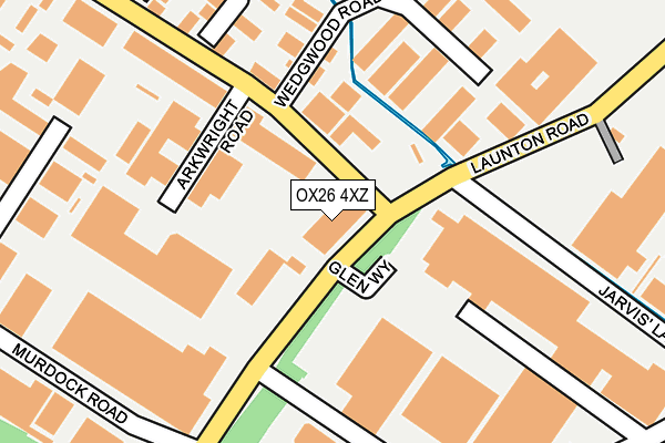 OX26 4XZ map - OS OpenMap – Local (Ordnance Survey)