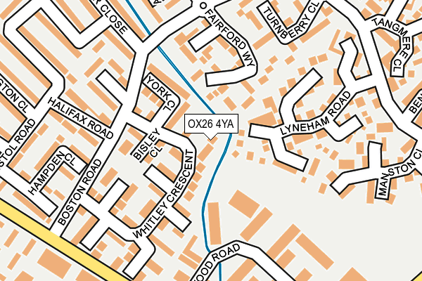 OX26 4YA map - OS OpenMap – Local (Ordnance Survey)