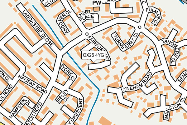 OX26 4YG map - OS OpenMap – Local (Ordnance Survey)