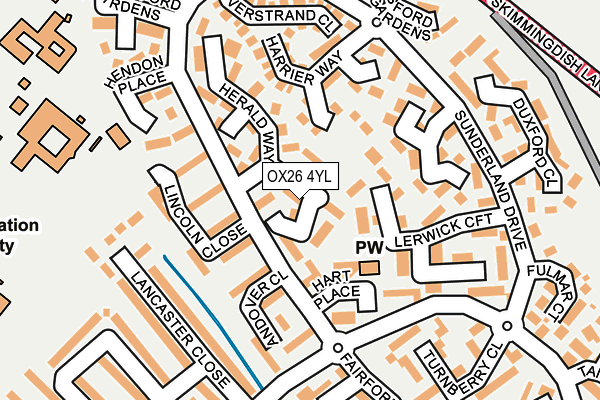 OX26 4YL map - OS OpenMap – Local (Ordnance Survey)