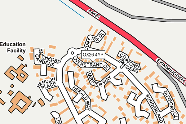 OX26 4YP map - OS OpenMap – Local (Ordnance Survey)