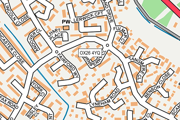 OX26 4YQ map - OS OpenMap – Local (Ordnance Survey)