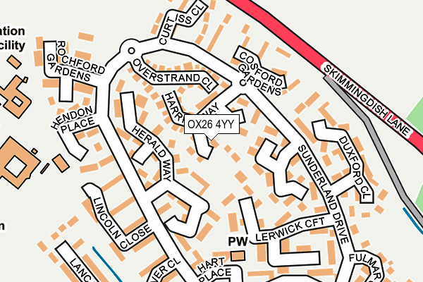 OX26 4YY map - OS OpenMap – Local (Ordnance Survey)
