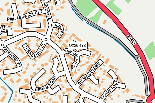 OX26 4YZ map - OS OpenMap – Local (Ordnance Survey)