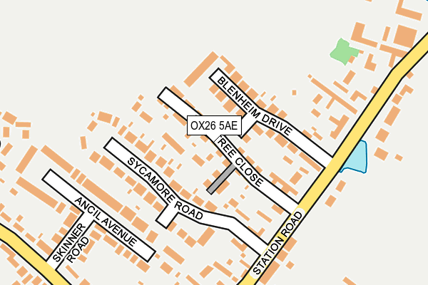 OX26 5AE map - OS OpenMap – Local (Ordnance Survey)