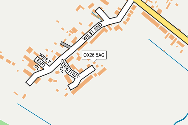 OX26 5AG map - OS OpenMap – Local (Ordnance Survey)