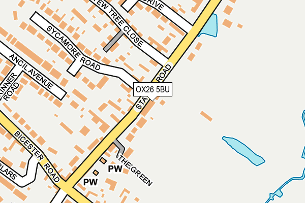 OX26 5BU map - OS OpenMap – Local (Ordnance Survey)