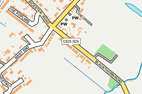 OX26 5DA map - OS OpenMap – Local (Ordnance Survey)