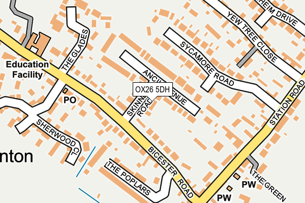 OX26 5DH map - OS OpenMap – Local (Ordnance Survey)