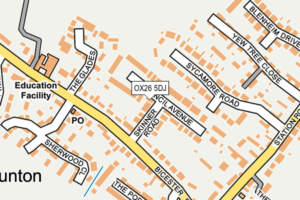 OX26 5DJ map - OS OpenMap – Local (Ordnance Survey)