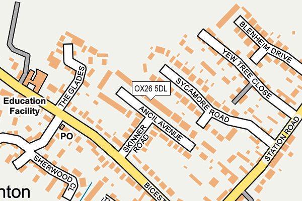 OX26 5DL map - OS OpenMap – Local (Ordnance Survey)