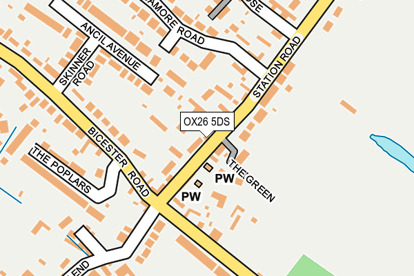 OX26 5DS map - OS OpenMap – Local (Ordnance Survey)