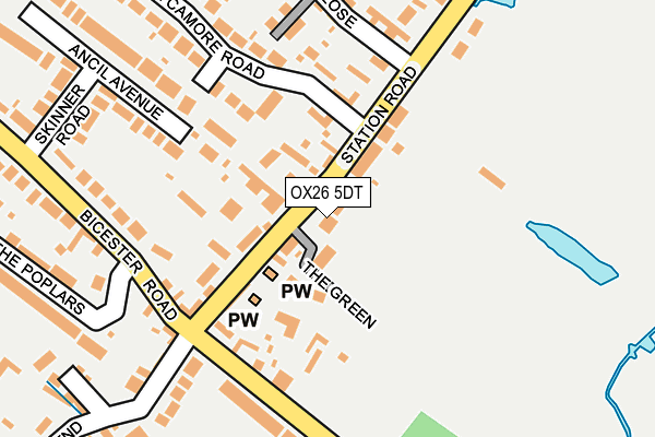 OX26 5DT map - OS OpenMap – Local (Ordnance Survey)