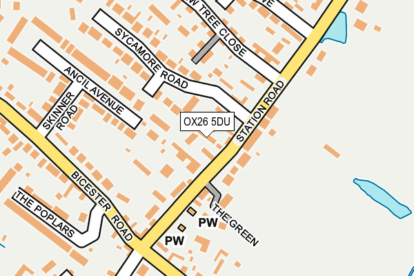 OX26 5DU map - OS OpenMap – Local (Ordnance Survey)