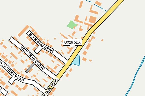OX26 5DX map - OS OpenMap – Local (Ordnance Survey)