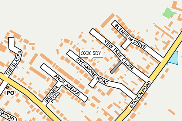 OX26 5DY map - OS OpenMap – Local (Ordnance Survey)