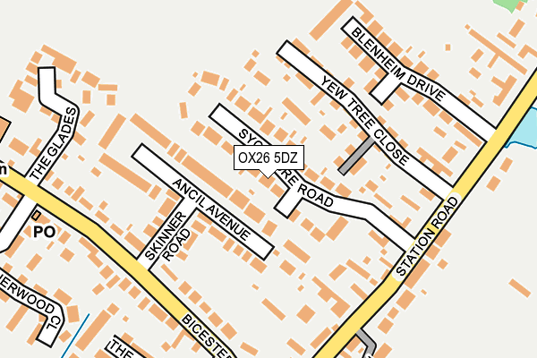OX26 5DZ map - OS OpenMap – Local (Ordnance Survey)