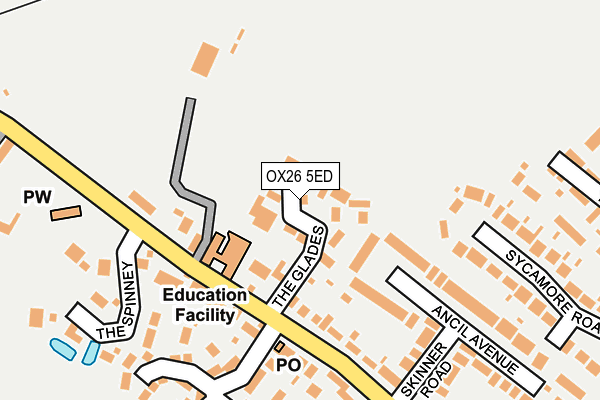 OX26 5ED map - OS OpenMap – Local (Ordnance Survey)