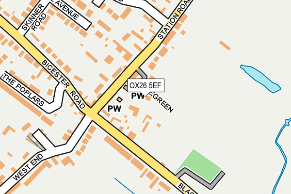 OX26 5EF map - OS OpenMap – Local (Ordnance Survey)