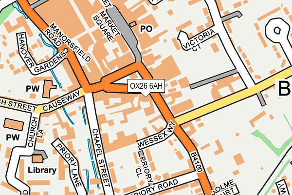 OX26 6AH map - OS OpenMap – Local (Ordnance Survey)