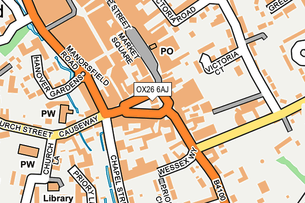 OX26 6AJ map - OS OpenMap – Local (Ordnance Survey)